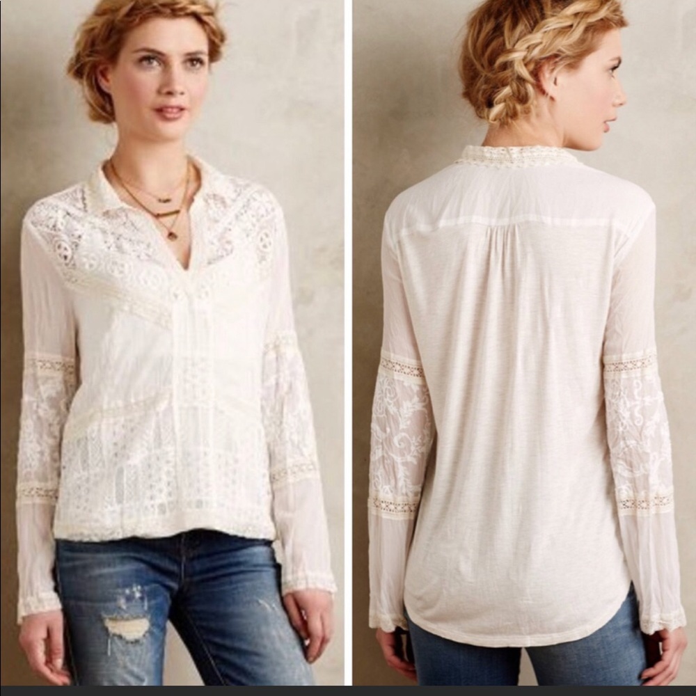 Anthropologie Lace Blouse